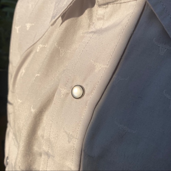 Men’s Western Style Silver Button Down - Picture 3 of 10